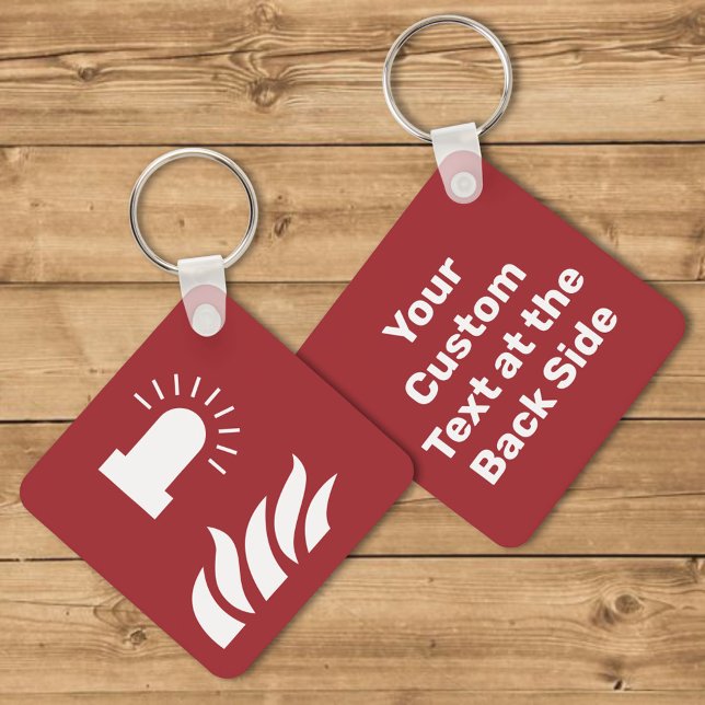 Porte-clés Panneau de sécurité de l'alarme incendie (Créateur téléchargé)