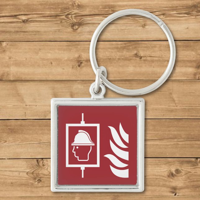 Porte-clés Panneau de sécurité de l'ascenseur des pompiers (Créateur téléchargé)