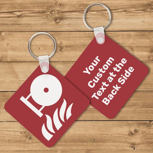 Porte-clés Panneau de sécurité de l'extincteur fixe (Créateur téléchargé)