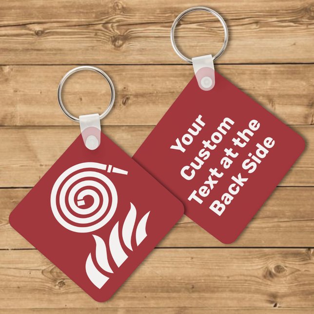 Porte-clés Panneau de sécurité du tuyau d'incendie (Créateur téléchargé)