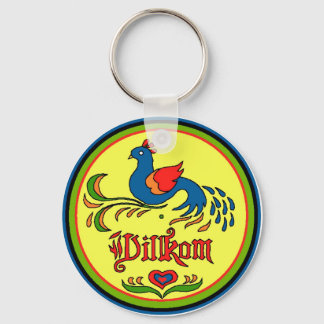 Porte-clés Panneau hexadécimal Bienvenue Oiseau