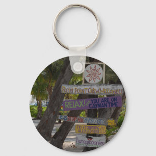 Porte-clés Panneau indicateur Rum Point Grand Cayman