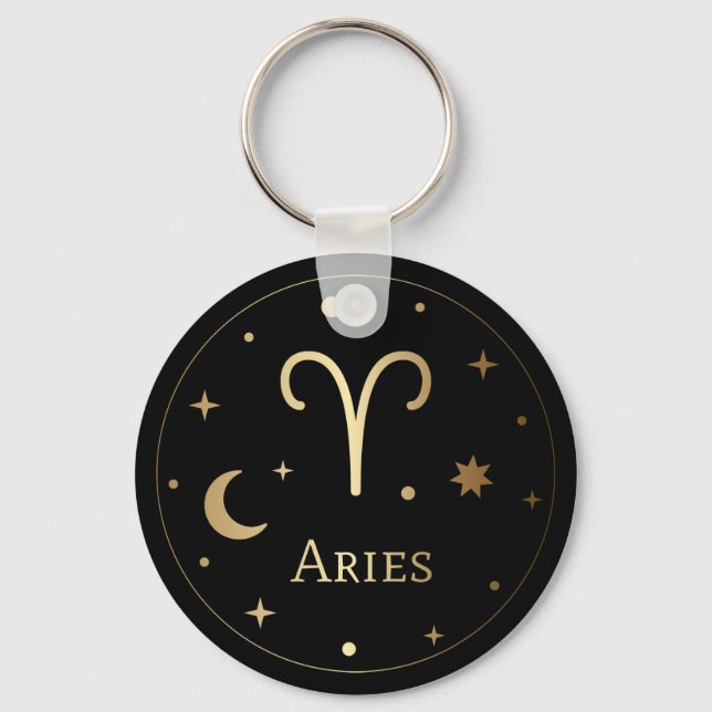 Porte-clés Panneau or Zodiac (Recto)