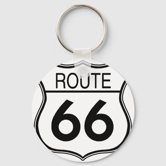 Porte-clés Panneau Route 66 (Recto)