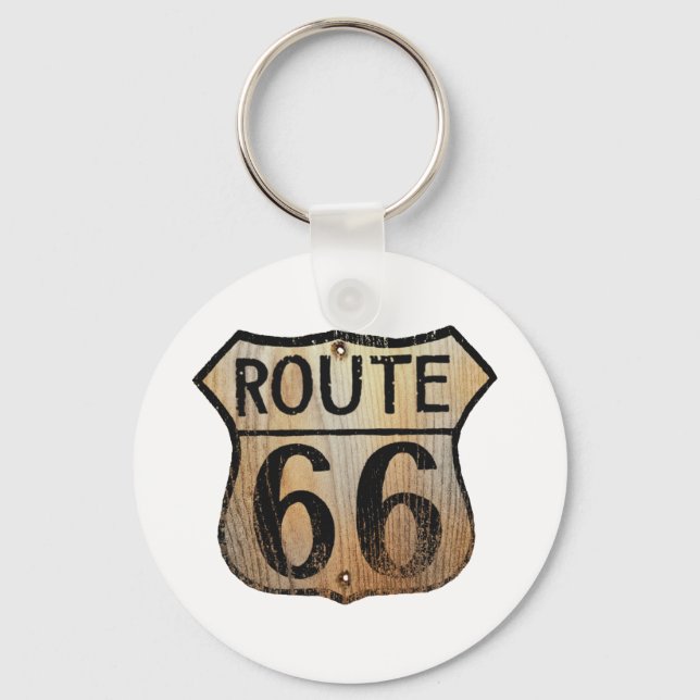 Porte-clés Panneau Route 66 - Produits multiples (Recto)