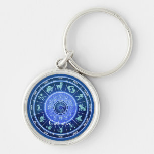 Porte-clés Panneau solaire Zodiac Calendrier Astrologie Thund