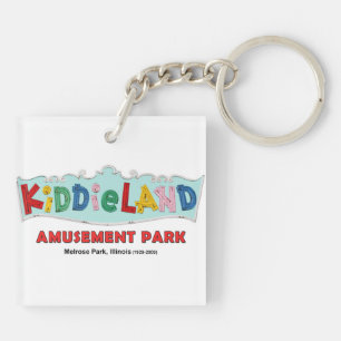Porte-clés Panneau texte Kiddieland Melrose Park, IL