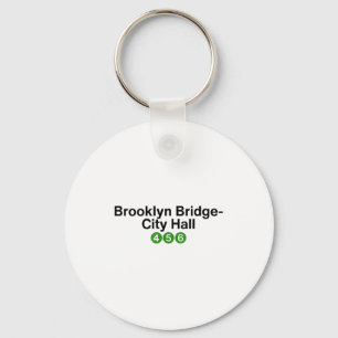 Porte-clés Panneaux de la station de métro du pont de Brookly