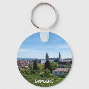 Porte-clés Panorama de la vieille ville historique de Bamberg