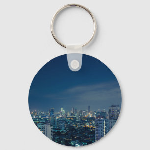 Porte-clés Panorama nocturne de Bangkok