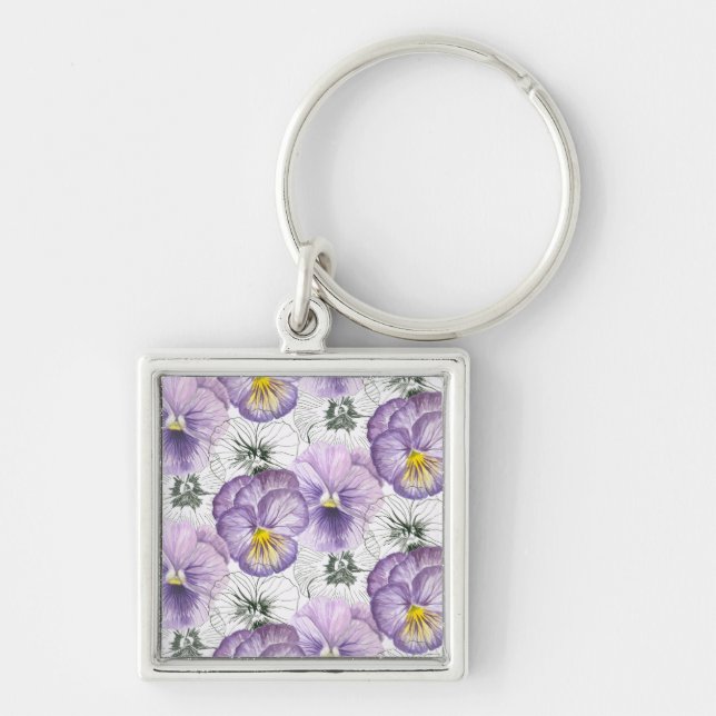Porte-clés Pansy motif (Devant)