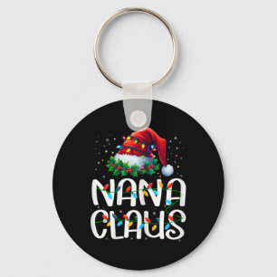 Porte-clés Pantalon de pyjama de Noël Nana Claus pour famille