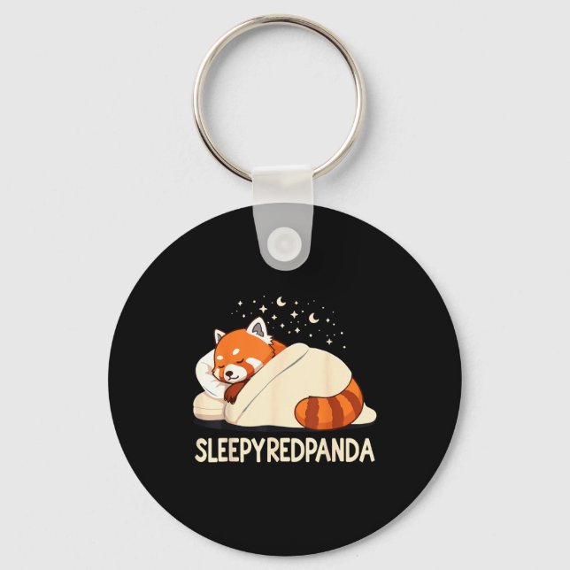 Porte-clés Pantalon de pyjama Panda Rouge  (Recto)