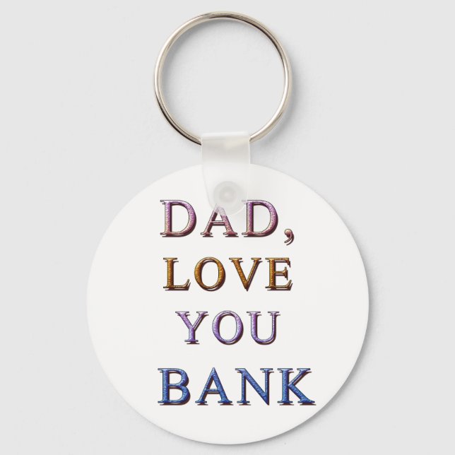 PORTE-CLÉS PAPA, AIME-TOI BANQUE 1 (Recto)