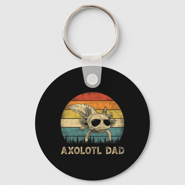 Porte-clés Papa Axolotl Amoureux d'Axolotl Papa Cadeau Fête d (Recto)