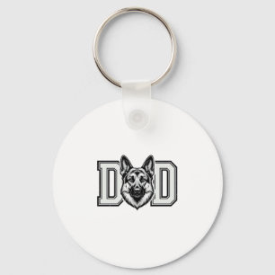 Porte-clés Papa Berger Allemand Vintage Vector Design de T-sh
