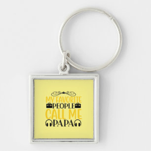 Porte-clés Papa Cadeau Mon Favori Les gens m'appellent Papa
