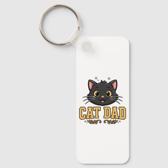 Porte-clés Papa Chat (Recto)
