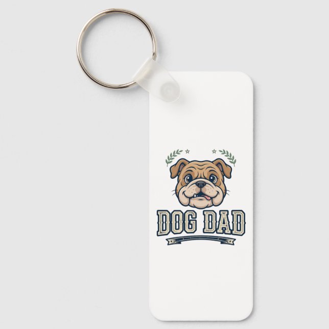 Porte-clés Papa Chien (Recto)