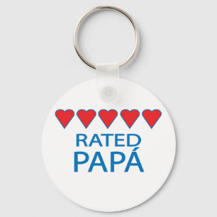 Porte-clés Papá cinq coeurs