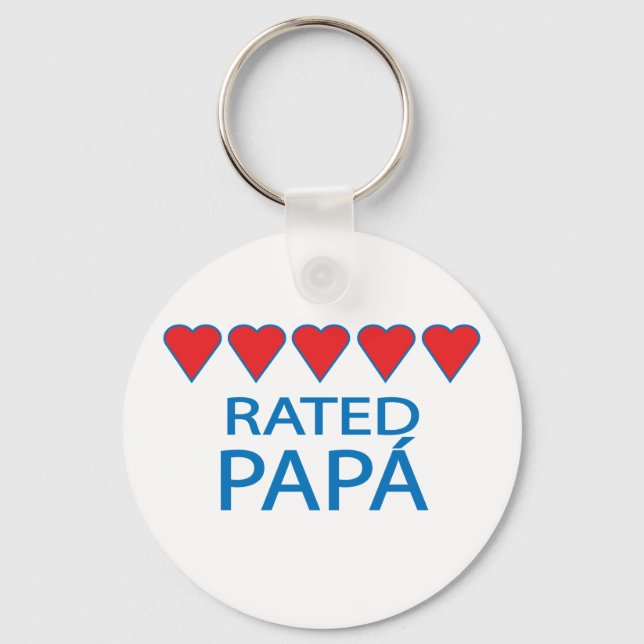 Porte-clés Papá cinq coeurs (Recto)
