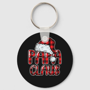 Porte-clés Papa Claus Santa Hat Red Buffalo a fait Noël