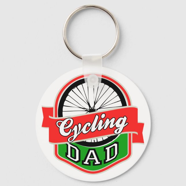 Porte-clés Papa cycliste (Recto)