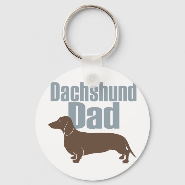 Porte-clés "Papa Dachshund" (Recto)