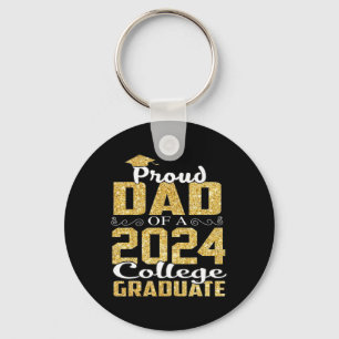 Porte-clés Papa De 2024 Graduate College