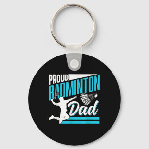 Porte-clés Papa de badminton fier amoureux joueur équipe matc