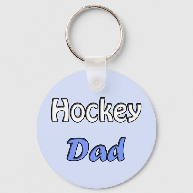Porte-clés Papa de hockey (Recto)