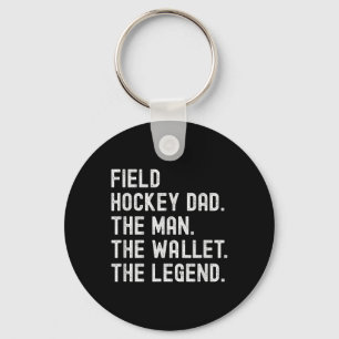 Porte-clés Papa de hockey sur gazon L'homme Le portefeuille L