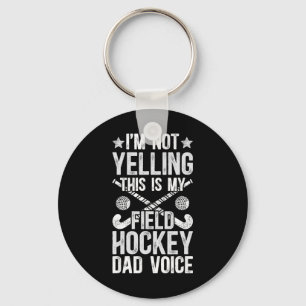 Porte-clés Papa de hockey sur gazon Voix Papa d'un joueur de
