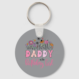 Porte-clés Papa de la fille de l'anniversaire amoureux de la 