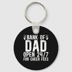 Porte-clés Papa de l'enthousiasme Papa d'une meneuse de claqu