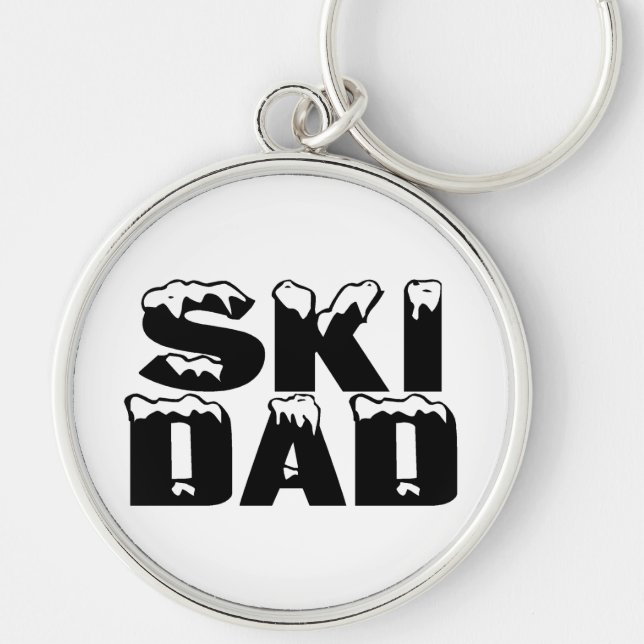 Porte-clés Papa de ski (Devant)