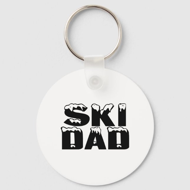 Porte-clés Papa de ski (Recto)