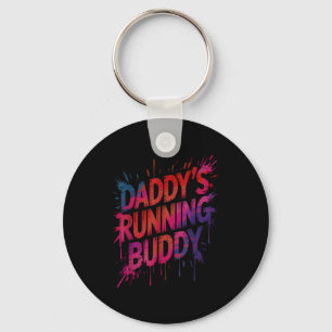 Porte-clés Papa drôle compagnon de course papa semi-marathon