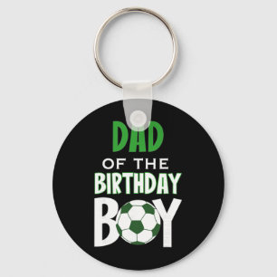 Porte-clés Papa du garçon de la fête du soccer maman 