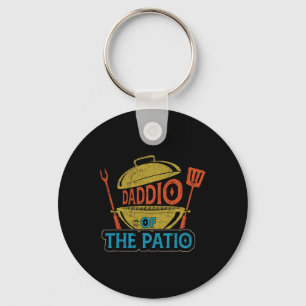 Porte-clés Papa du patio barbecue vintage grill Rbecue Papa