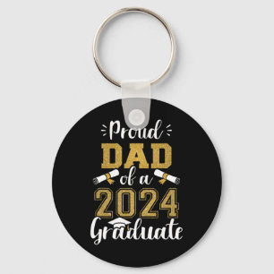 Porte-clés Papa D'Un Cl De 2024 Diplômé Senior 2024 Diplôme