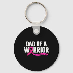 Porte-clés Papa D'Un Guerrier Conscience Du Cancer Du Sein P