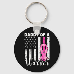 Porte-clés Papa D'Un Guerrier Sensibilisation Au Cancer Du Se