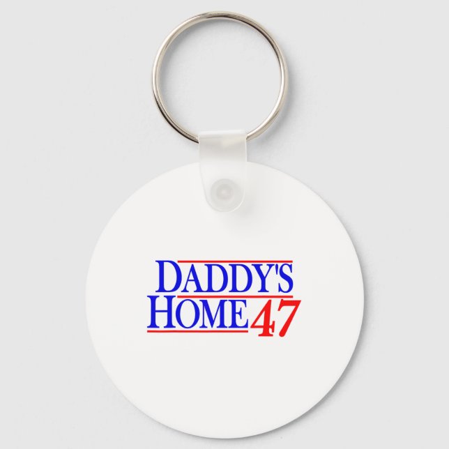 Porte-clés Papa est à la maison Donald Trump  (Recto)