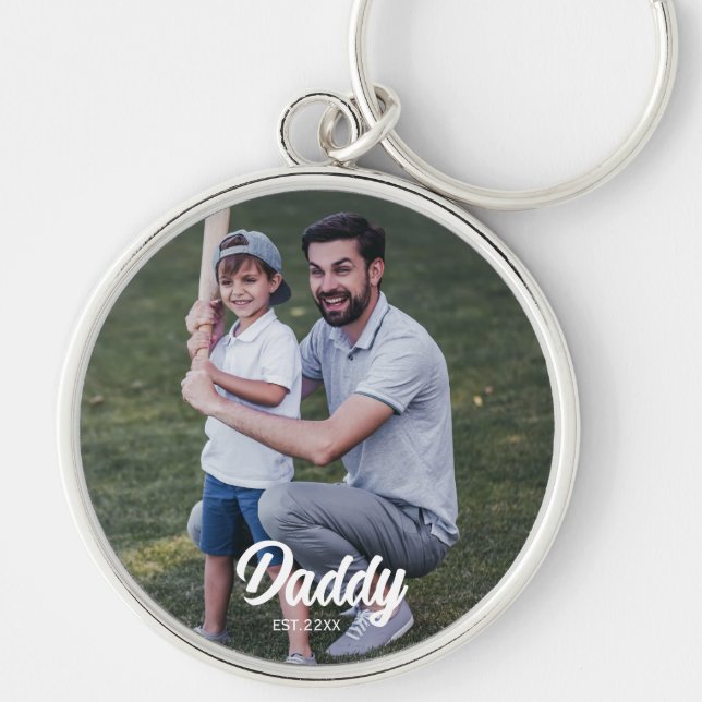 Porte-clés Papa EST et souvenir photo (Devant)