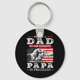 Porte-clés Papa Est Un Honneur Etre Papa Est Un Père Sans Pri