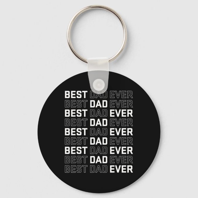 Porte-clés Papa Ever - Fête du Père Unique Hommes (Recto)
