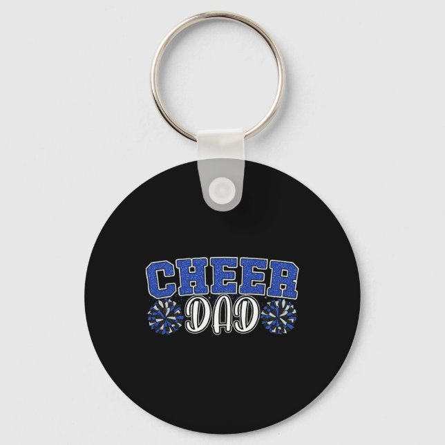 Porte-clés Papa fier de mon cheerleader préféré qui m'appelle (Recto)