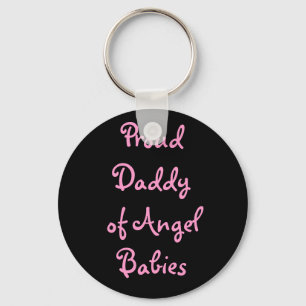 Porte-clés Papa fier des bébés d'ange
