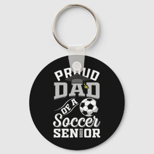Porte-clés Papa fier d'un senior de soccer de la promotion 20
